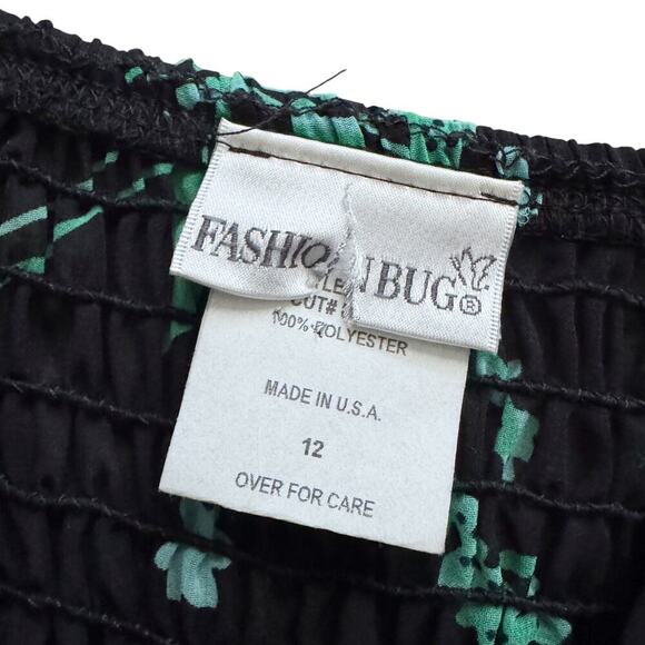 VTG Fashion Bug Floral Asymmetrical Dress Sz 10 12 Y2K 90s Vintage Fairy dainty - Picture 6 of 13